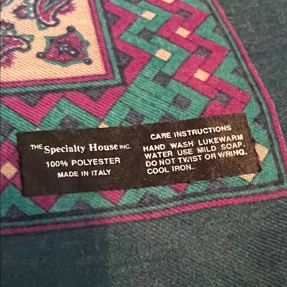 Paisley and Polka Dot Scarf - Picture 2 of 5